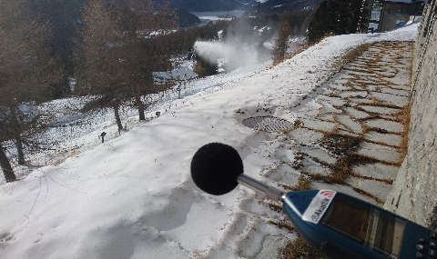 Lärmmessung Schnekanone Schneilanze dBAkustik